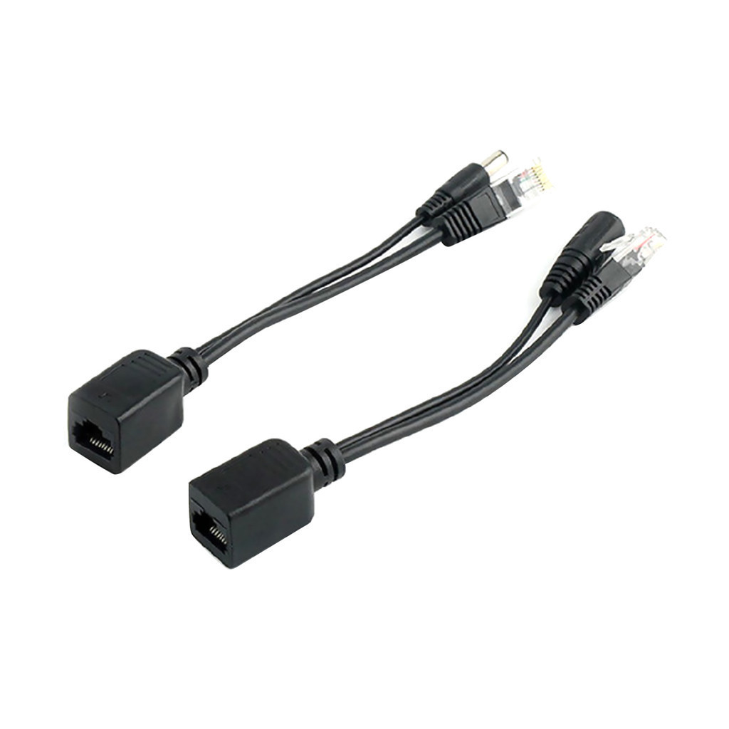 ♚1 Pair For IP Camera 12V POE RJ45 Cable Passive Power Over Ethernet ...