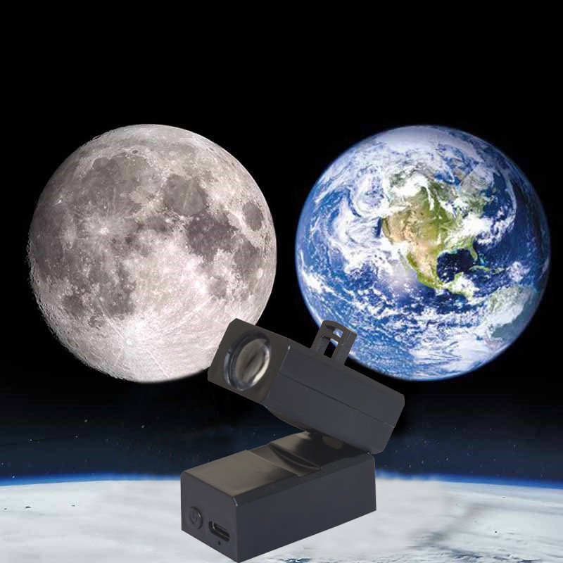 Moon Lamp Rechargeable Earth Projection Lamp Earth Moon Projection Star ...