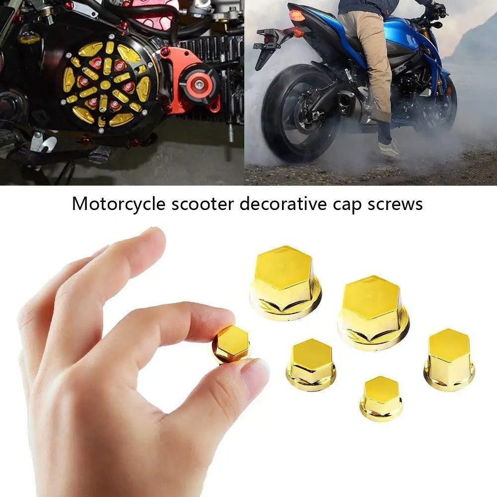 30PCS/Set Motorcycle Head Screw Cover Nut Cap Cover Decorative ...