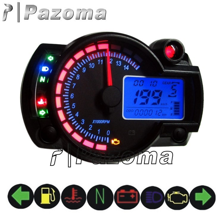Multi-function motorcycle instrument panel universal motorcycle digital ...