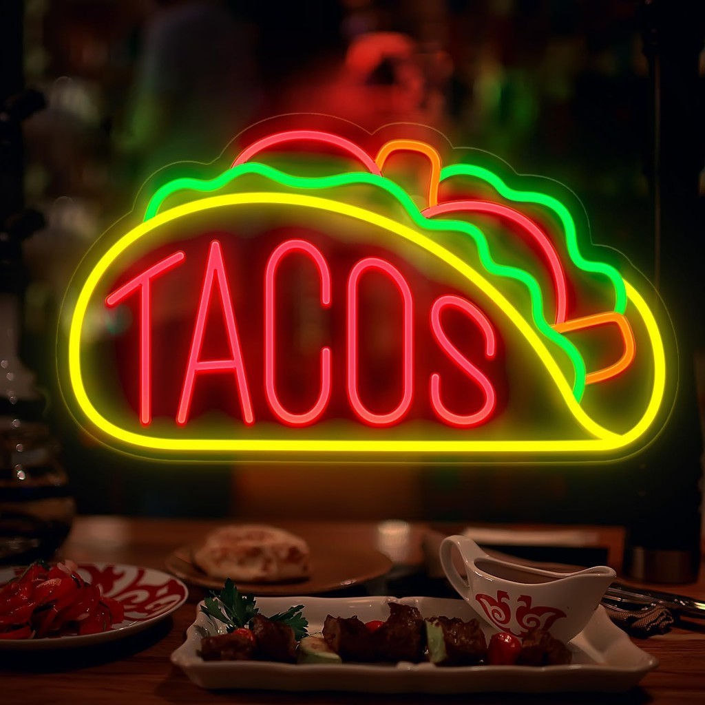 Tacos Neon Signs Led Neon Signs for Wall Decor Led Neon Light for Tacos ...