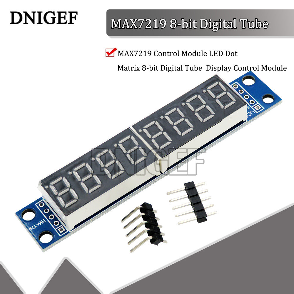 ★MAX7219 Control Module LED Dot Matrix 8-bit Digital Tube Display ...