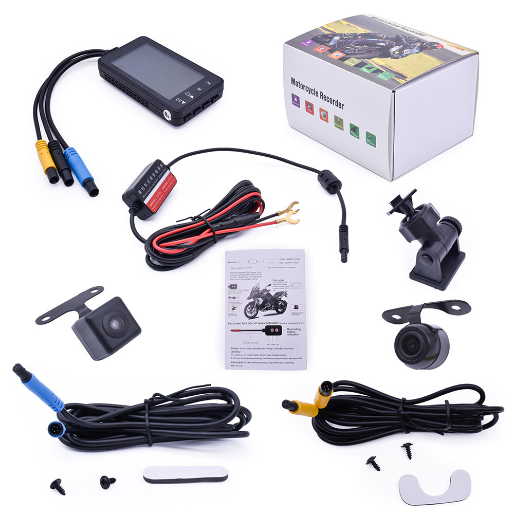 2022 motorcycle cam dash dual lens camera contral csensor motorcycle