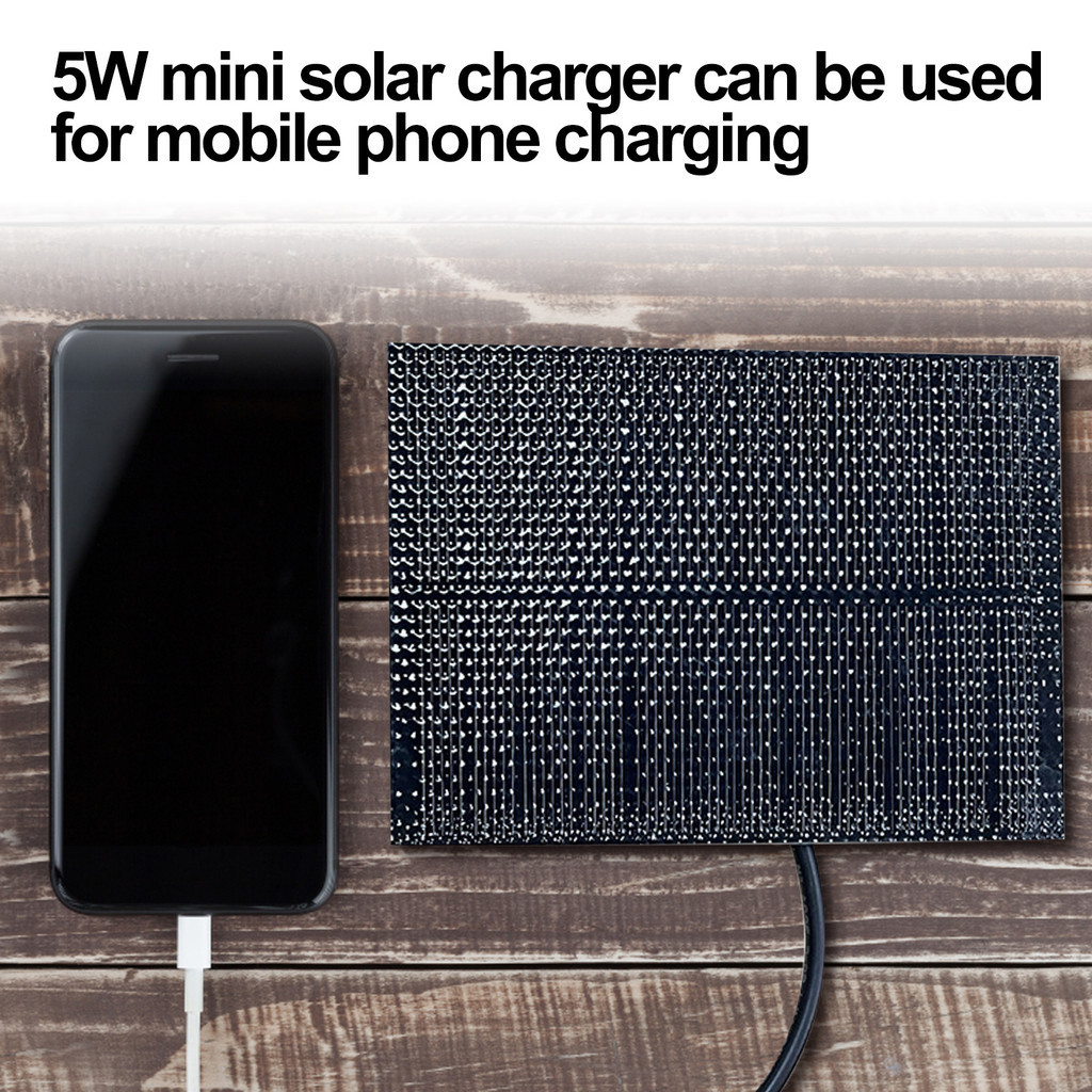 ┲mini Usb Solar Panel Charger 5v 5w Foriphonesamsung Power Bank Solar Usb Interface Portable Sol 3782