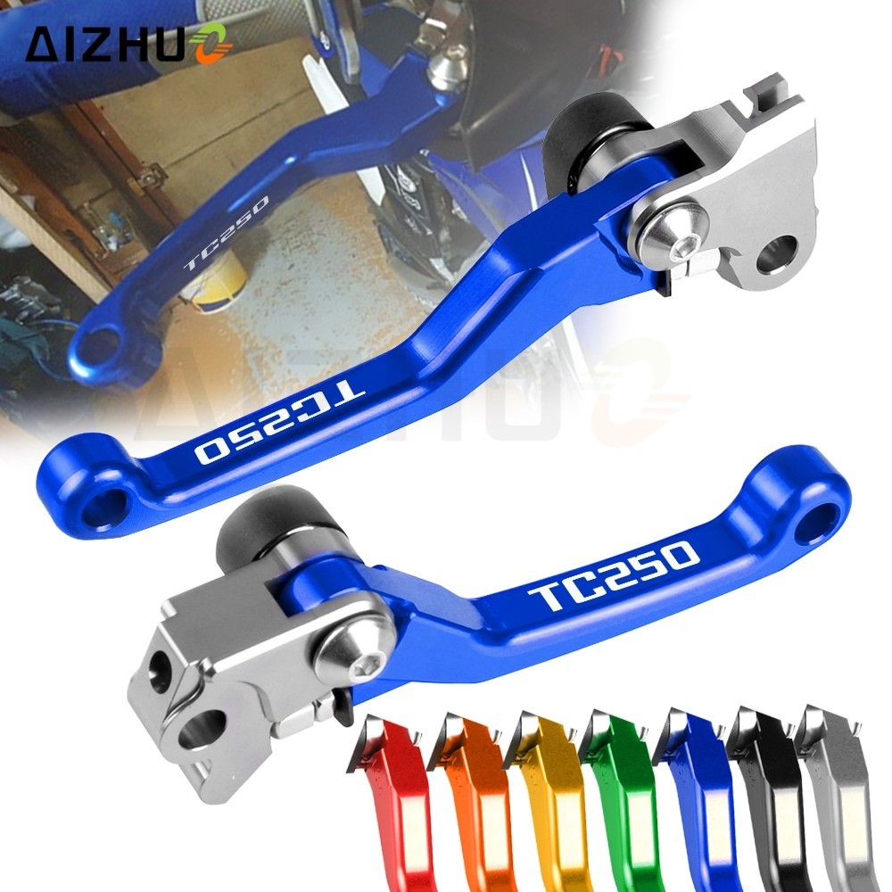 ☚TC250 Dirt Bike Motocross CNC Pivot Brake Clutch Levers Motorbike ...