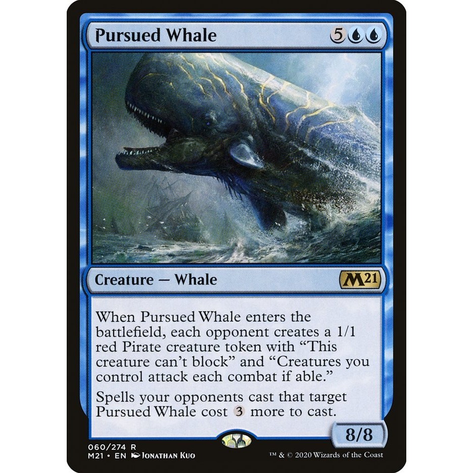 Pursued Whale Core Set 2021 Promos m21 MTG Magic the Gathering Singles ...