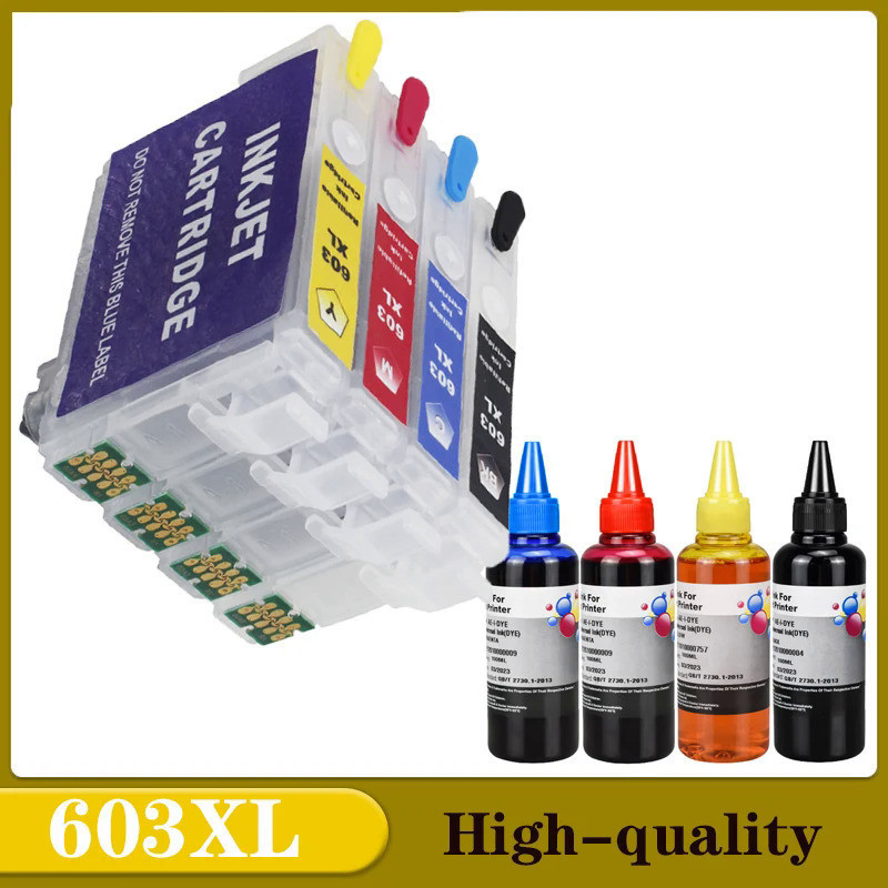 603XL T603 T603XL E603XL 603 XL Ink Cartridge Refillable for Epson XP ...