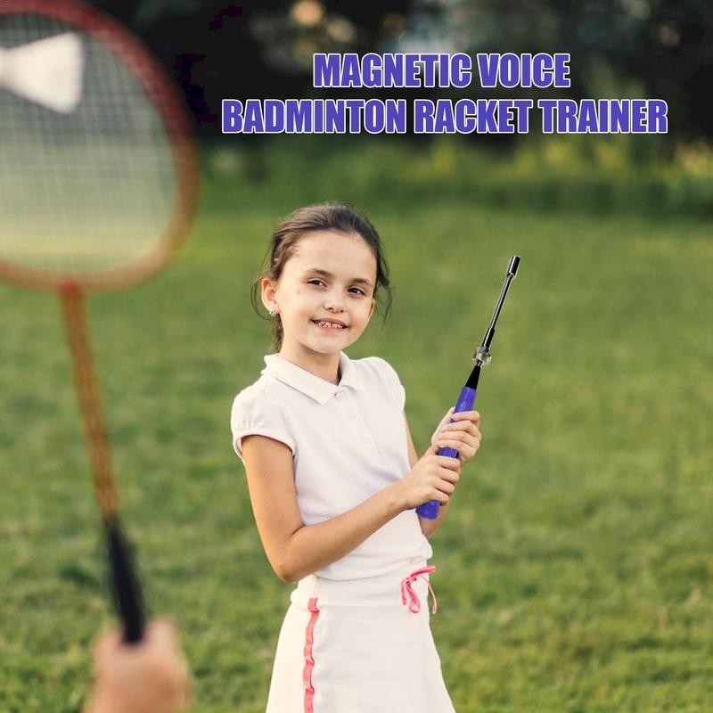 Badminton Racket Swing Trainer Pole Magnetic Practical Pole Rod Wrist ...