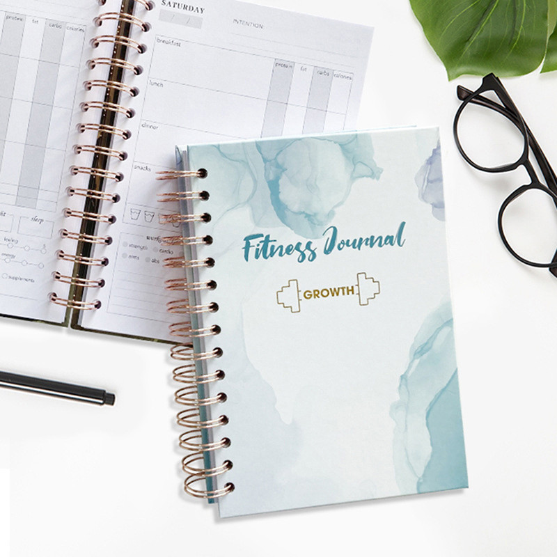 A5 Coil Notebook Binder Fitness Journal Workout Planners with Diet ...