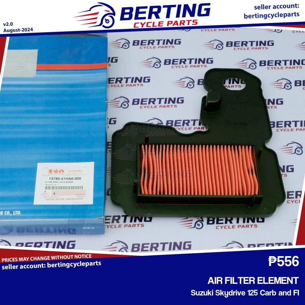 Sgp Air Filter Element Suzuki Skydrive Carb And Fi Genuine Ha Shopee Philippines