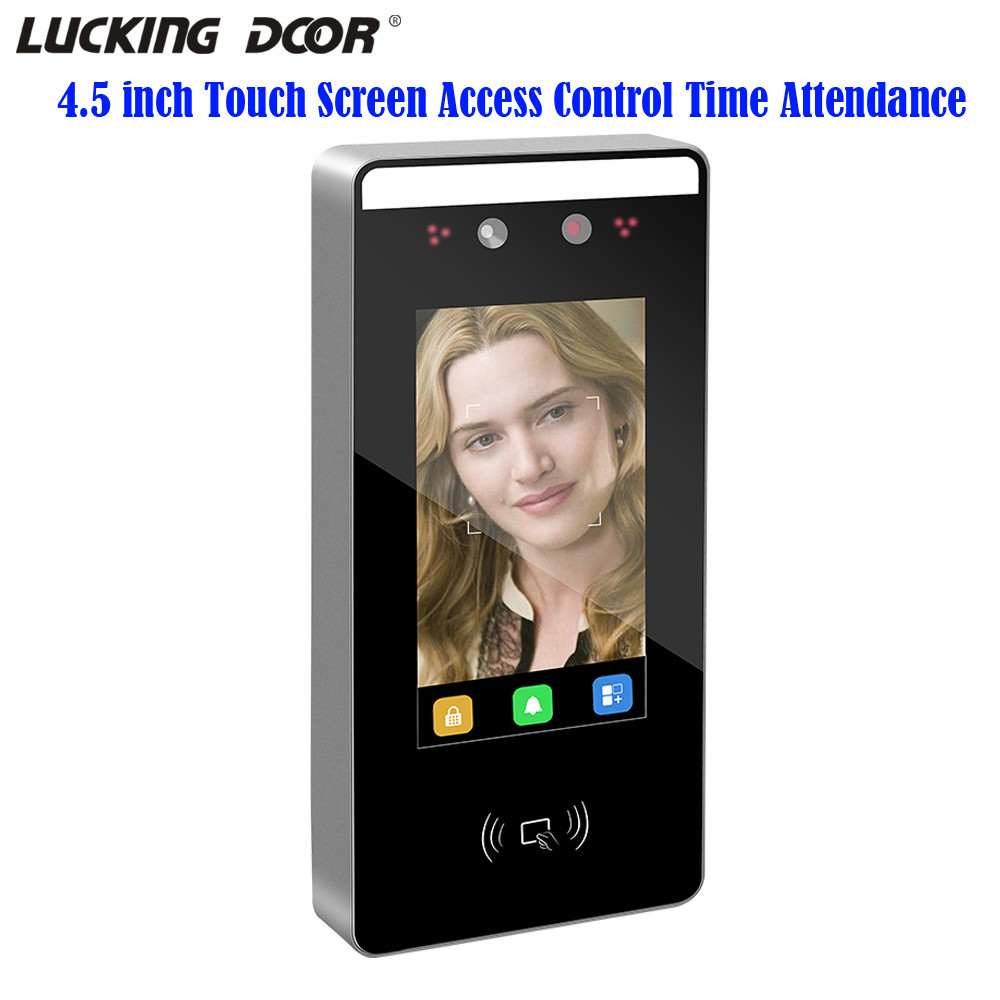 -4.5 inch Waterproof Dynamic Facial Access Control Fingerprint Time ...