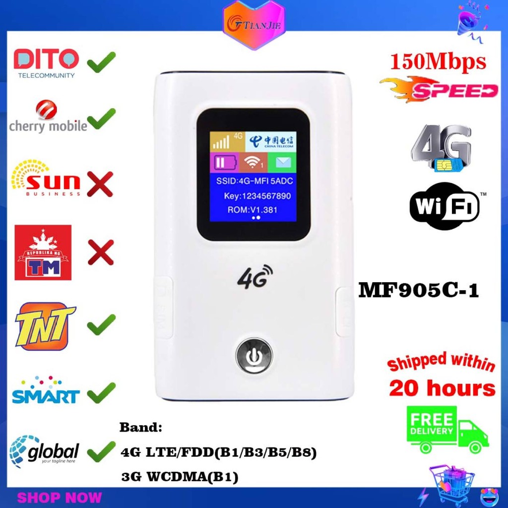 4G LTE Wifi Router Modem Wifi Sim Card 3G 4G Pocket Mobile Wifi Hotspot ...