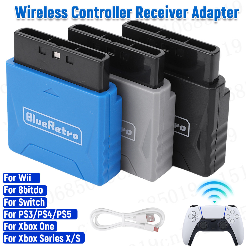 ☀Wireless Controller Receiver Adapter for PS1 PS2 8bitdo Console ...