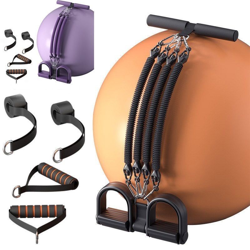 Multifunction Yoga Training Tension Rope / Sit-ups Fitness Workout Foot ...