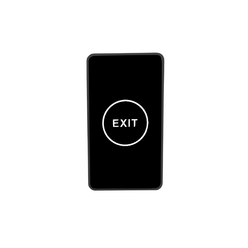 Black Access Control Touch Keyswitch Sensor Release Exit Button