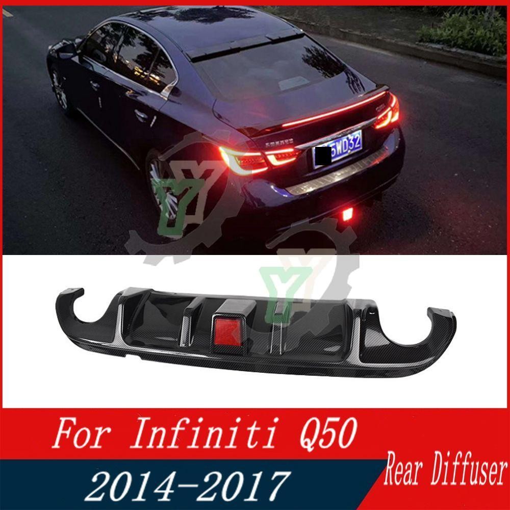 ☮Car Accessories Rear Bumper Diffuser Spoiler with Indicator Light ...