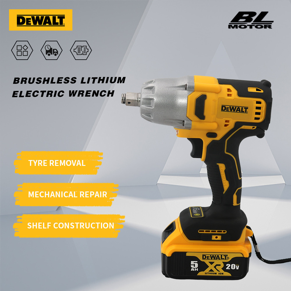 ☺DEWALT Brushless Cordless Impact Wrench 700N.M High Torque 2000RPM
