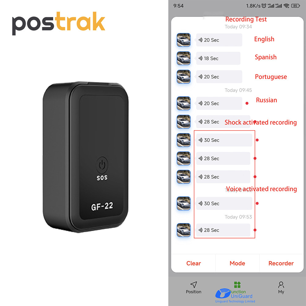 유GF22 GPS Tracker with Personal Car Tracking Device with APP Voice ...