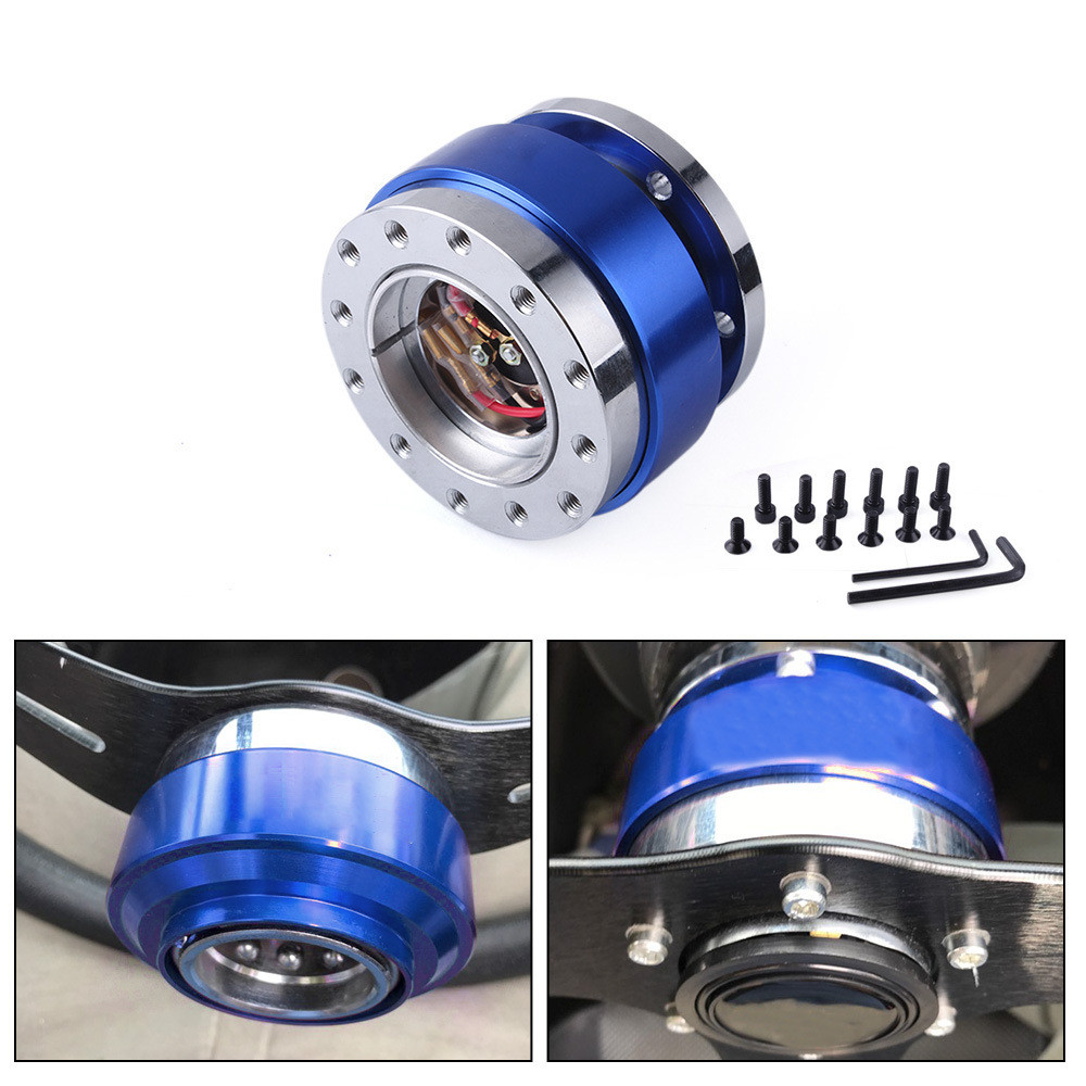 【Universal Car Steering Wheel Quick Release Snap Off Hub Adapter ...