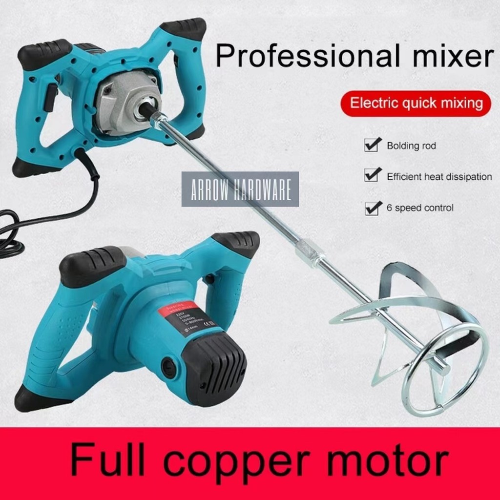 6 Speed Multi functional Electric Mixer for Concrete, Paint, Latex and