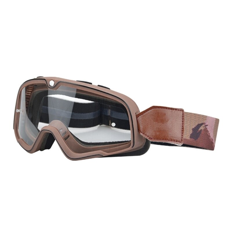 Compact Vintage Retro Motorcycle Goggles Scooter Motorbike Flying ...