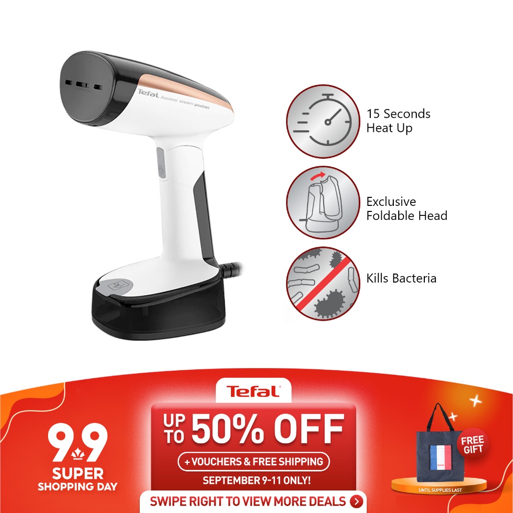 TEFAL Access Steam Pocket Handheld Garment Steamer DT3030G0 15Sec