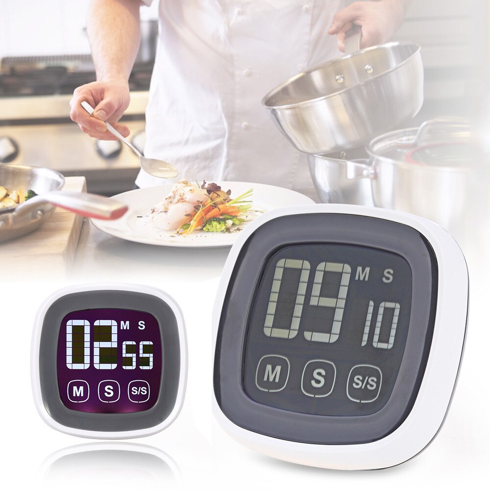 TS-BN54 Kitchen Timer LED Backlight Touch Timer 99 Minutes 59 Seconds ...