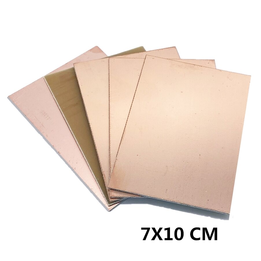 15-Pack Single Sided Copper Clad PCB Board - 7x10cm FR-1 Bakelite For DIY Circuit Projects