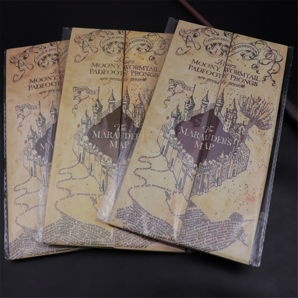 Potter Magic School The Marauder's Map Movie of Wizarding World Cosplay 