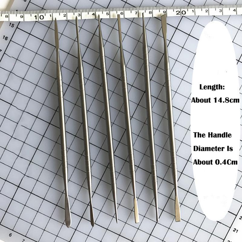 86z 6 Pcs Stainless Steel Clay Sculpture Engrave Tools for Modeling