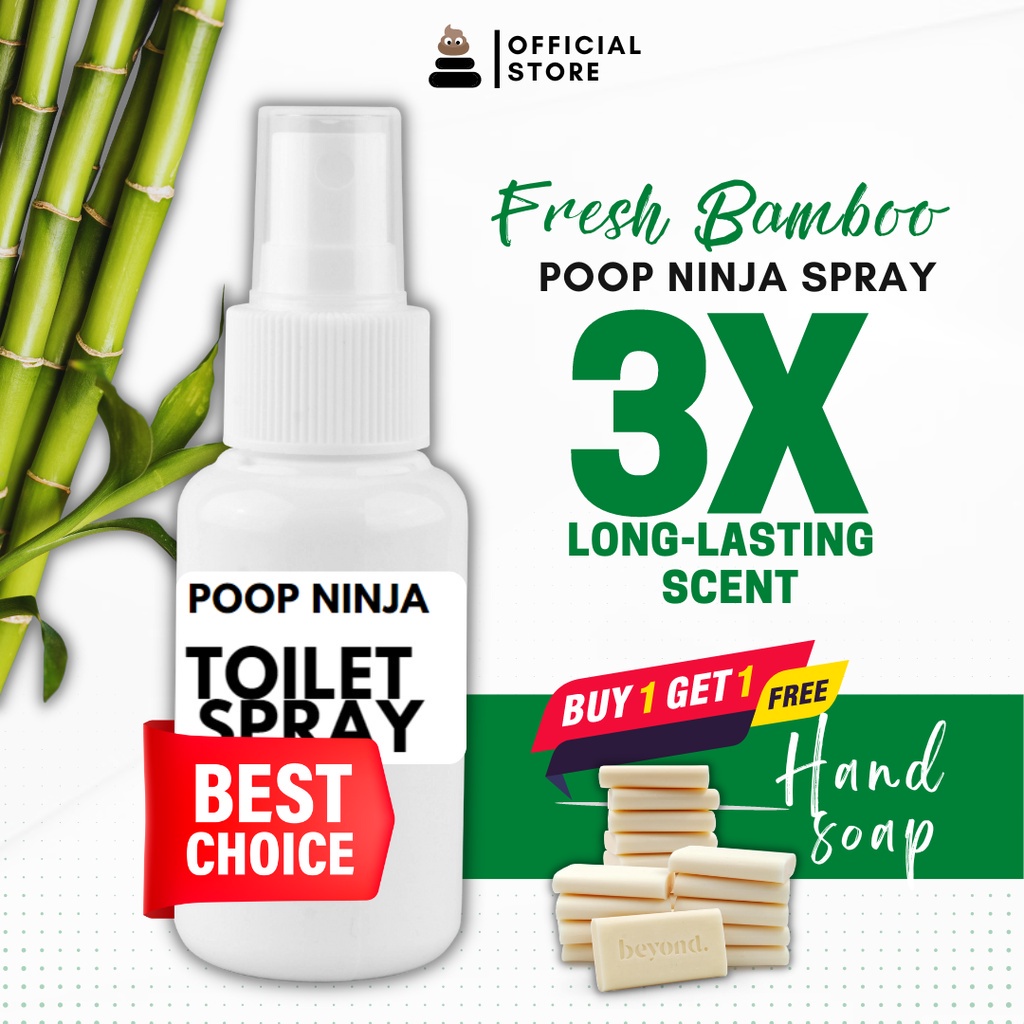 ☢FRESH BAMBOO Poop Spray Odor Buster Poop Ninja Poo Spray Toilet