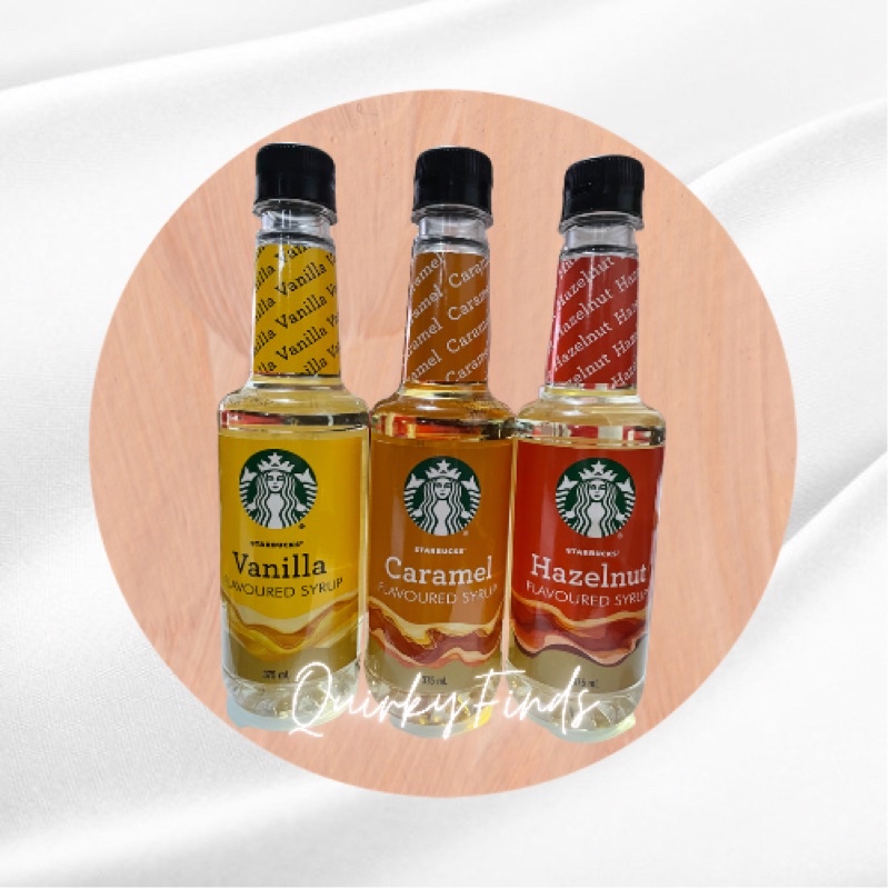 【Hot Sale】Starbucks Syrups (Vanilla, Caramel & Hazelnut) Shopee Philippines