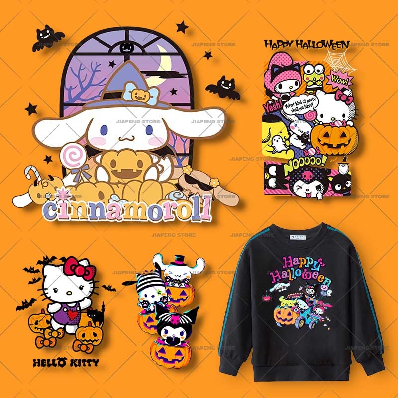 Sanrio Halloween Cinnamoroll Printed Iron on Heat Transfer Vinyl