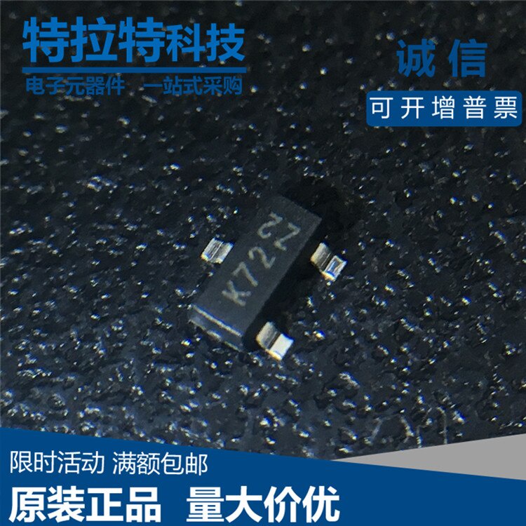50PCS 2N7002K-T1-E3 2N7002K-T1 SOT-23 2N7002K 2N7002 MOSFET N-CH 60V ...
