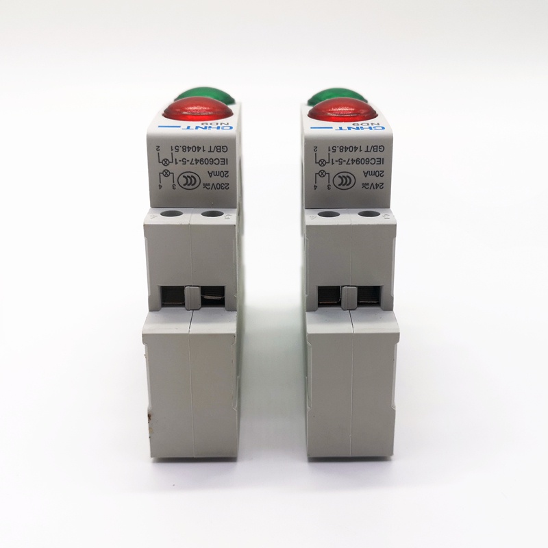 CHINT Din Rail Mount Indicator Light ND9 series Red And Green LED lamp