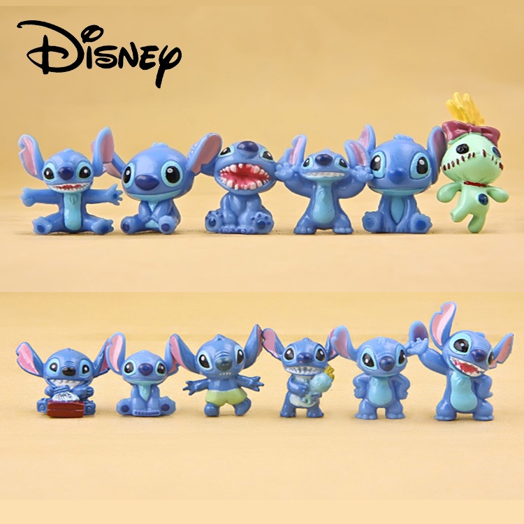 Mga numero ng animeAnimation master12pcs/Lot Disney Stitch Figure Toy ...
