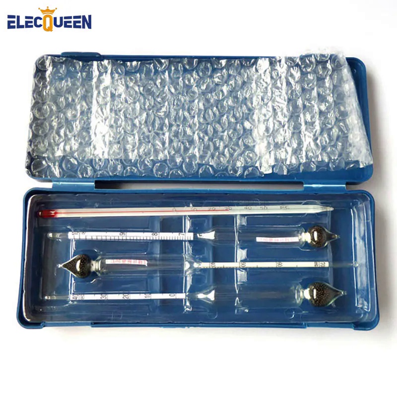 13U2 Three Pieces Liquor Alcohol Tester, Homebrew Hydrometer Vinometer