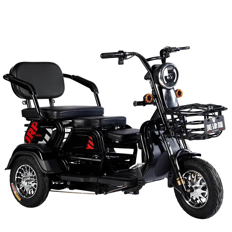 Inch Electric Trike Fat Tire Wheel Electric Tricycle Three Wheels Adult Cargo Electric Bik