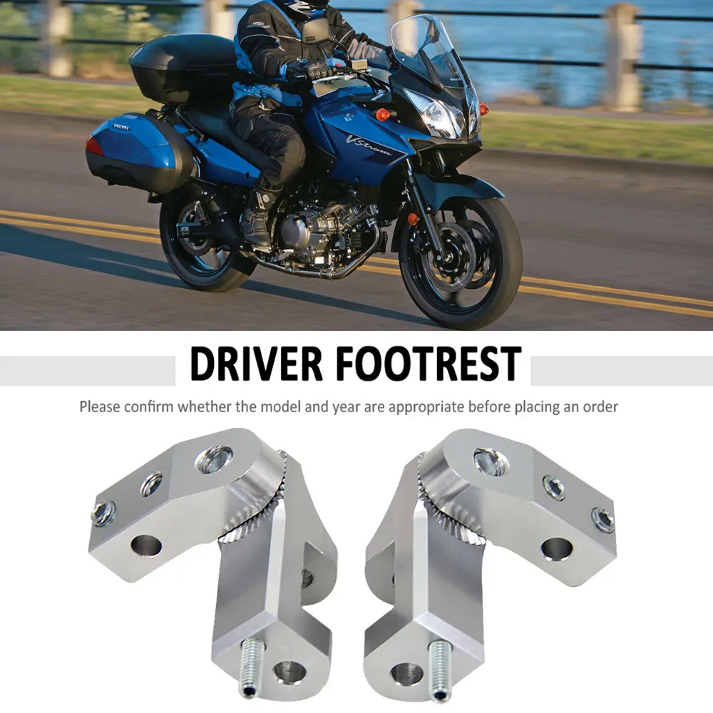 AHLH NEW Motorcycle For Suzuki DL 650 VStrom Foot Peg Passenger