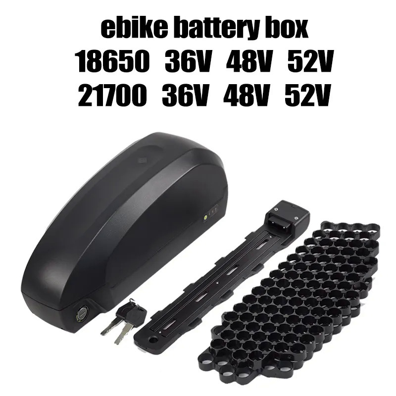 ☆Ebike Battery Case 91 Pcs 18650 Cells 36V 48V 52V 60V 10S9P 13S7P 14S6P 16S5P Fuel tank battery