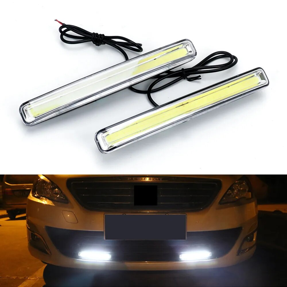 2Pcs Ultra Bright LED Daytime Running lights DC 12V 15.5cm Waterproof ...