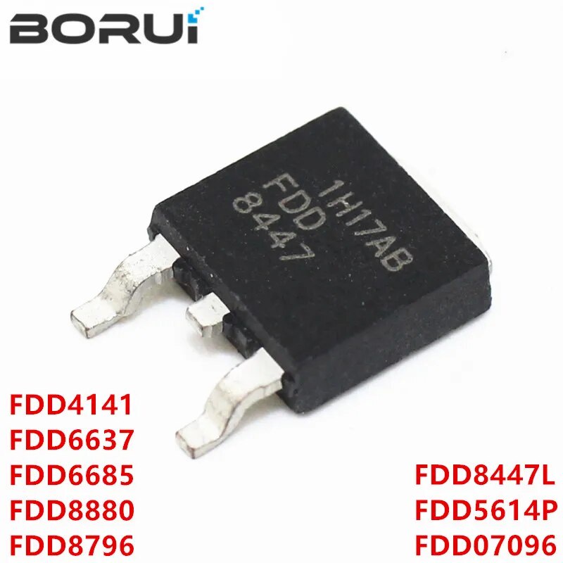 10PCS FDD8447L TO-252 FDD8447 MOS FET transistor FDD4141 FDD5614P ...
