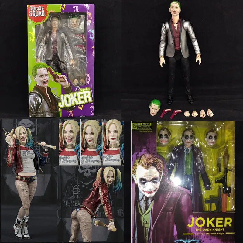 Shf Joker Action Quinn Figure Heath Ledger The Dark Knight Collectible Model Toys 15cm Joint