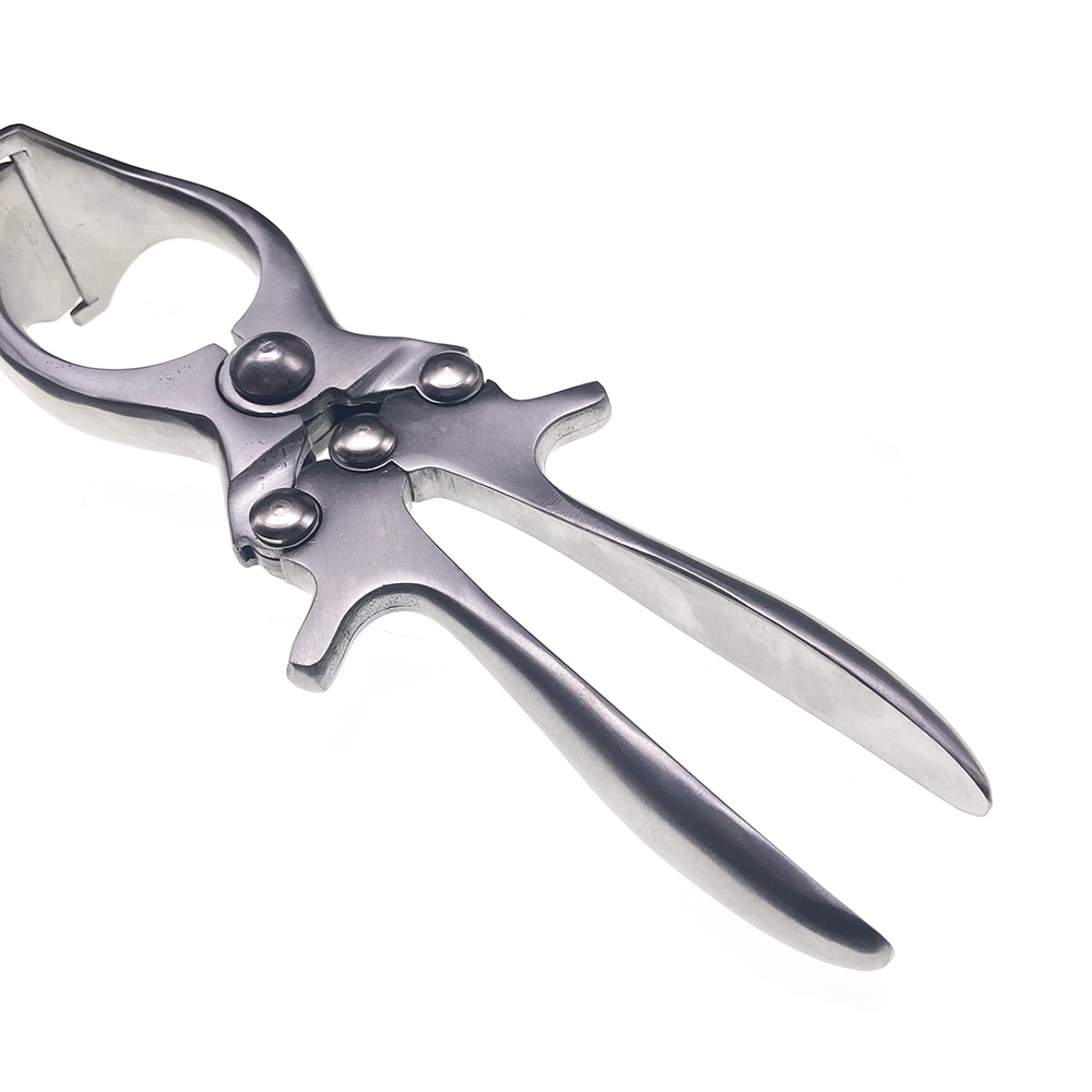 ┅1PCS Pig Castration Plier Bloodless Stainless Steel Boar Emasculation Castrator Forceps Clamp