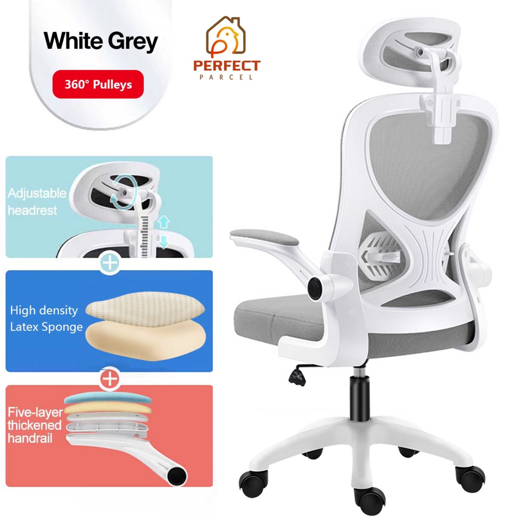 【Fast Delivery&OR】Office Chair High Back Mesh Computer Chairs New