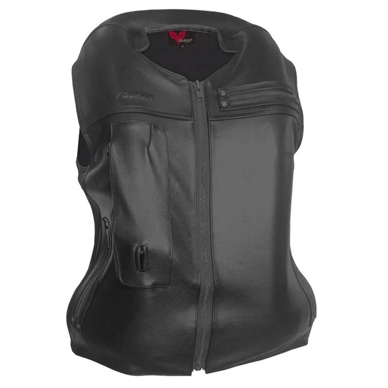 Duhan New Airbag Vest Genuine Leather Motorcycle Air Bag Armor Real