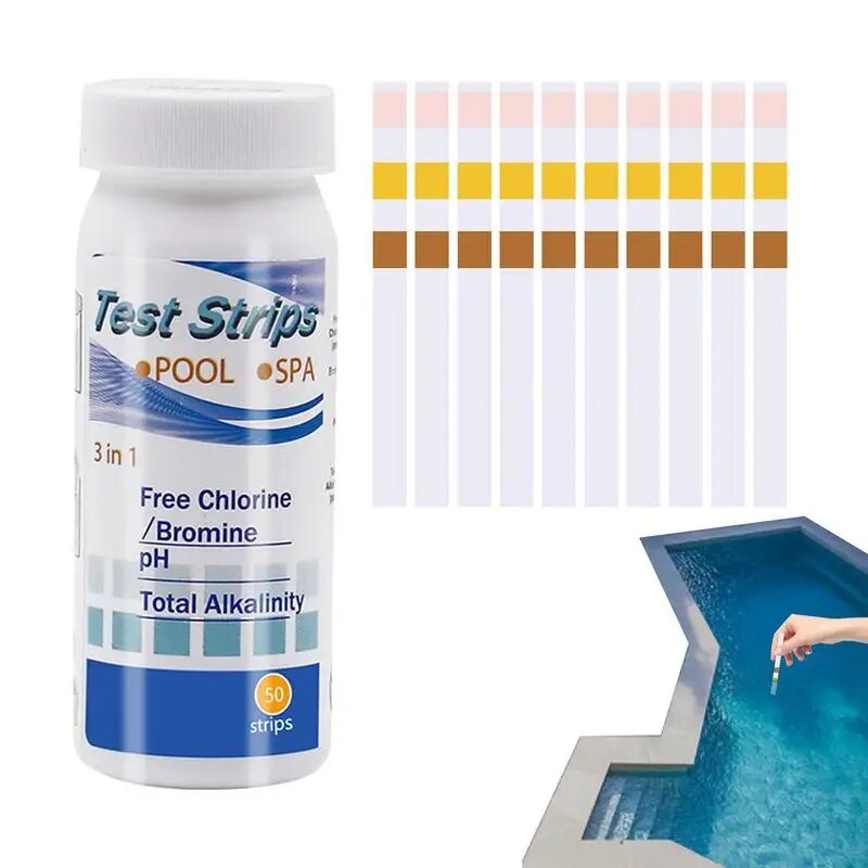 Pool Test Strips PH Tester Paper Swimming Pool Test Strip Chlorine PH