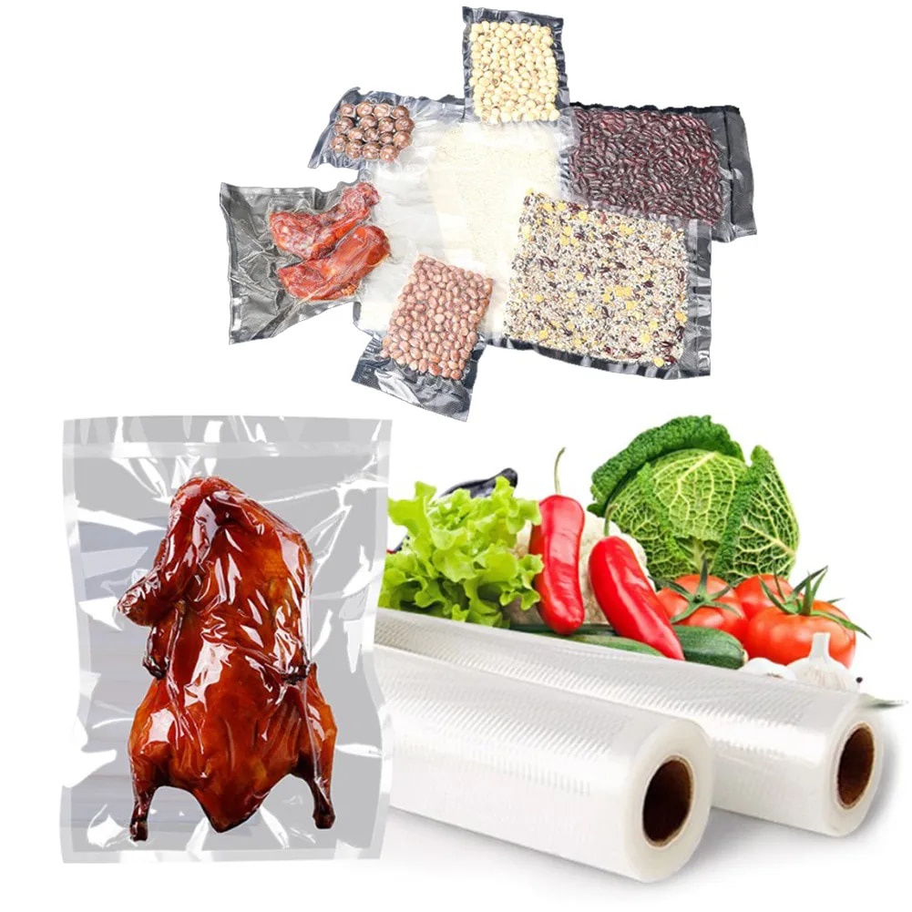 ☾2 Rolls 8\"x50' Vacuum Sealer Bag Food Vac Storage Meal Prep Sous Vide