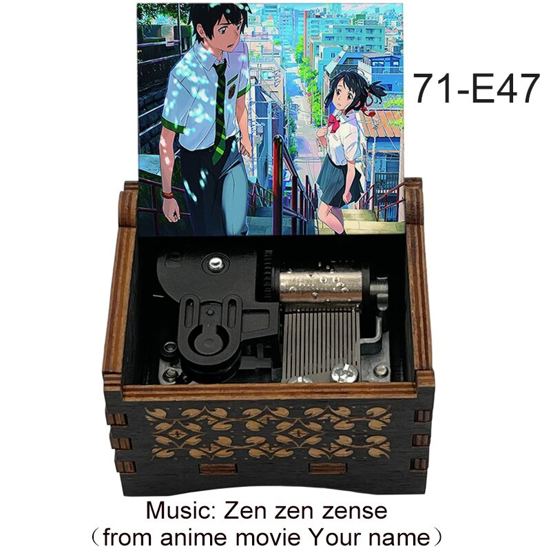 ⊹Wooden wind up Music Box anime fans Zen zen zense Your name Kimi no Na