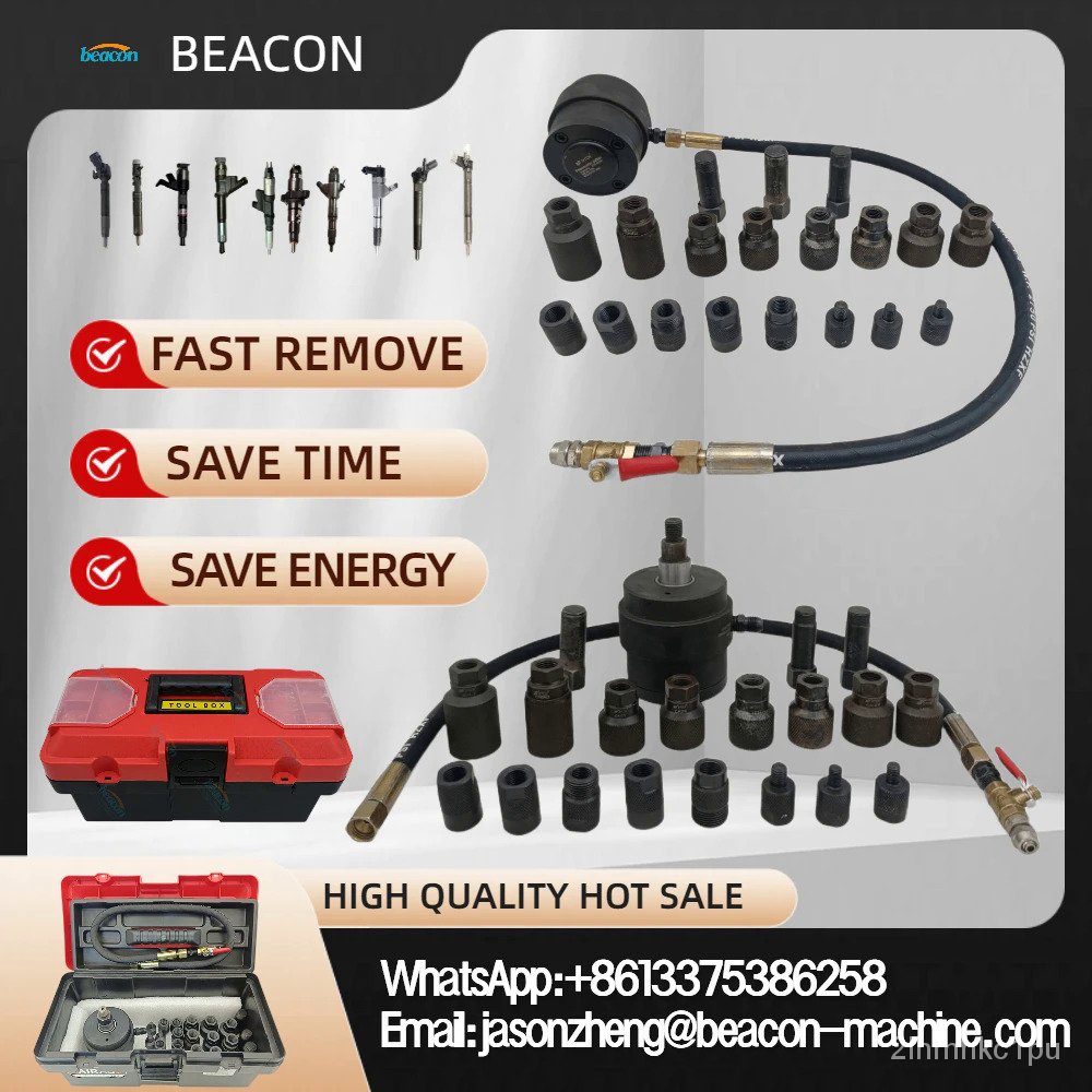 1000NM Injector Removal Pneumatic Puller Tool Set for Quick Injector